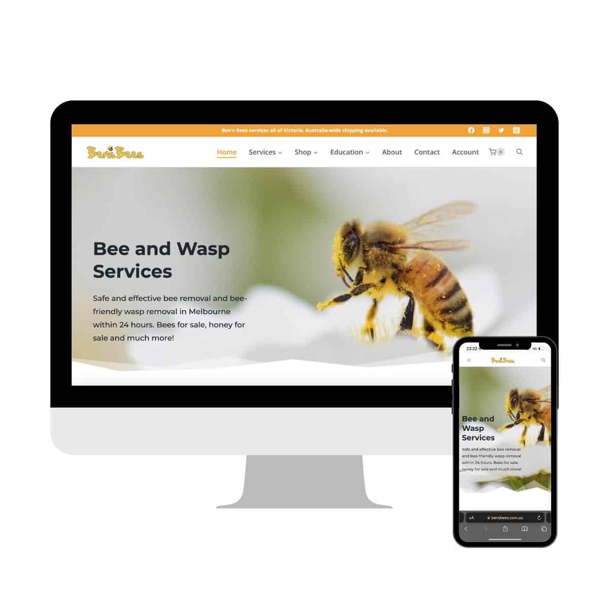 Bens Bees Website